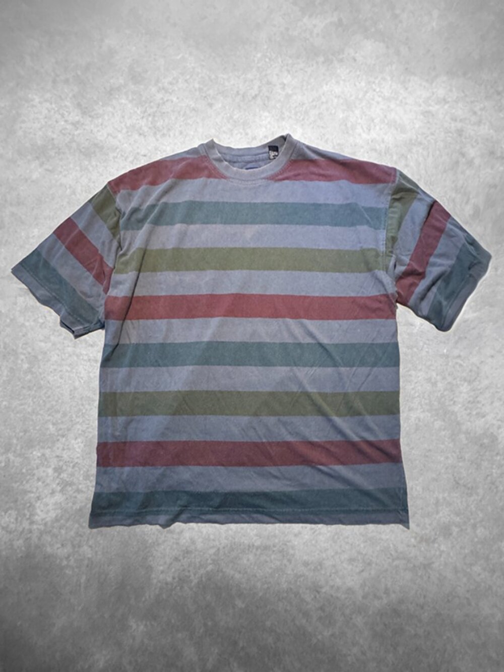 Vintage 90s Gap Striped Boxy Tee Mens Oversized L Skate Grunge